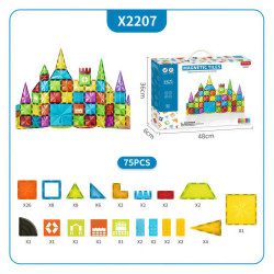 Magnetická stavebnice LELINO Diamond 75ks