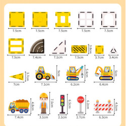 Magnetická stavebnice LELINO Fantasy Engineering 47 ks