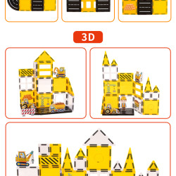 Magnetická stavebnice LELINO Fantasy Engineering 47 ks