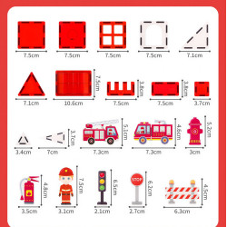 Magnetická stavebnice LELINO Fantasy Fire Control 48ks