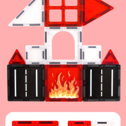 Magnetická stavebnice LELINO Fantasy Fire Control 48ks