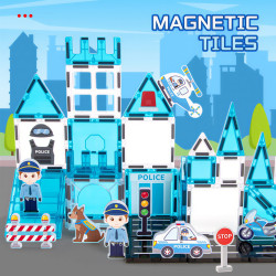 Magnetická stavebnice LELINO Fantasy Police 42 ks