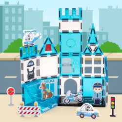 Magnetická stavebnice LELINO Fantasy Police 42 ks