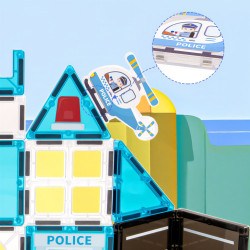 Magnetická stavebnice LELINO Fantasy Police 42 ks