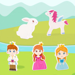 Magnetická stavebnice LELINO Fantasy Princess 58 ks