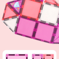 Magnetická stavebnice LELINO Fantasy Princess 58 ks