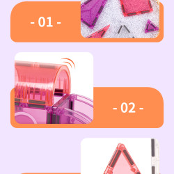 Magnetická stavebnice LELINO Fantasy Princess 58 ks