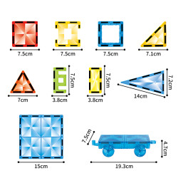 Magnetická stavebnice LELINO Diamond 95ks