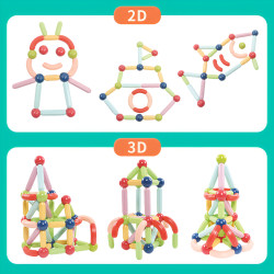 Magnetická stavebnice LELINO Sticks 32 ks